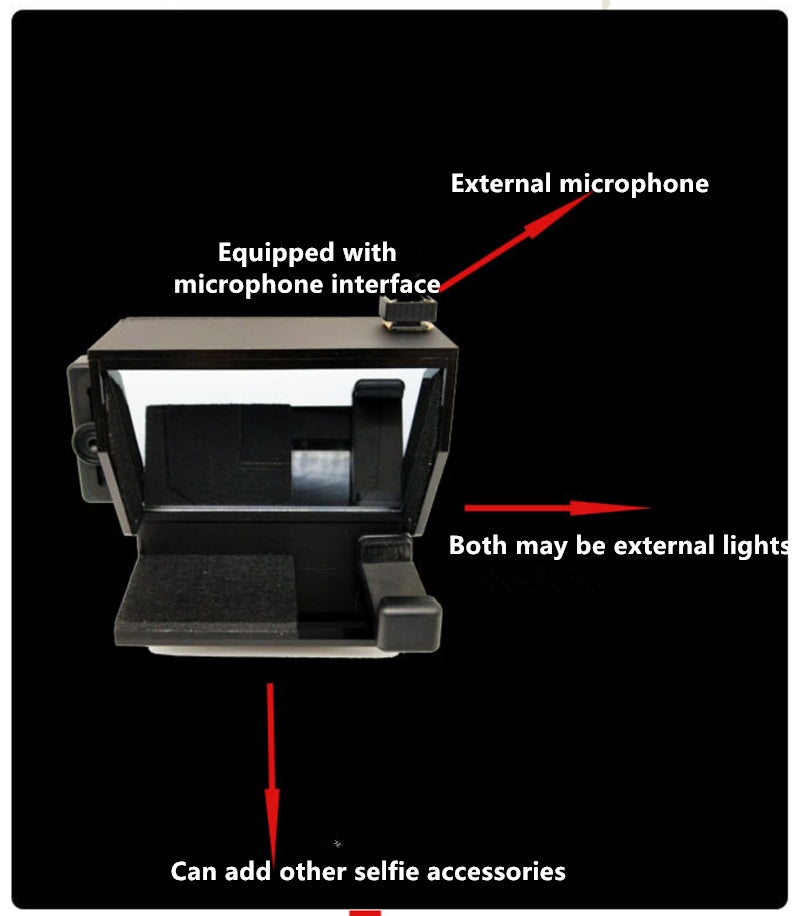 Teleprompter for mobile phone