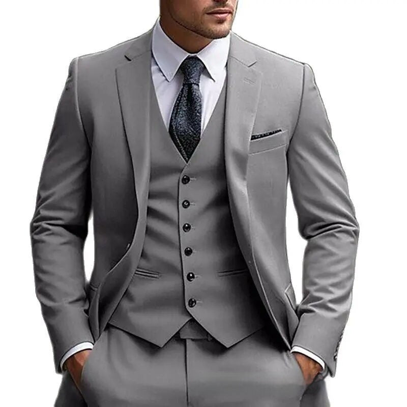 European And American Plus Fat Foreign Trade Plus Size Suit Three-piece Suit