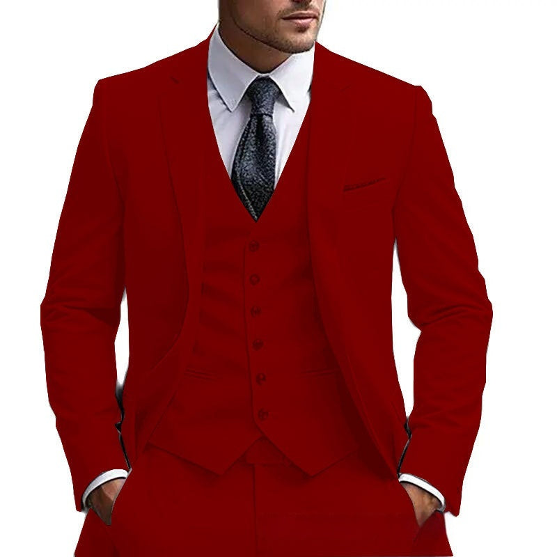 European And American Plus Fat Foreign Trade Plus Size Suit Three-piece Suit