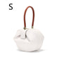 Leather handbags Europe and the United States fashion retro French niche design portable dumplings wonton handbags