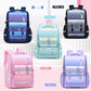 Plaid Schoolbag Grade Spine Protection Student Backpack