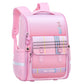 Plaid Schoolbag Grade Spine Protection Student Backpack