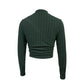 Women's Round Neck Knitted Ribbed Slim Fit Autumn And Winter Warm And Comfortable Base T-shirt