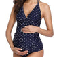 Split swimsuit for pregnant women