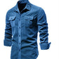 Shirts For Men Wear Shirt College Tops Longsleeve Blue