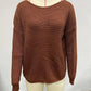 Backless Sweater Long Sleeve Long Sleeve Knitted