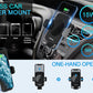 Wireless Car Charger, Fast Charging 15W Auto Clamping Car Charger Phone Holder Phone Mount