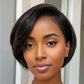 Front Transparent Lace, Styling Hair Scissors, Female Short Straight Hair Non-toxic Wig Human Hair, Wavy Wig Human Hair, No Glue.
