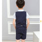 Spring And Summer Boys' Short-sleeved Shorts Suit Striped Children Clothes