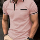 Summer Polo Shirt Button Pocket Men's Sports Polo Shirt