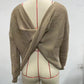 Backless Sweater Long Sleeve Long Sleeve Knitted