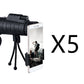 Compatible with Apple, Monocular Telescope Zoom Scope with Compass Phone Clip Tripod