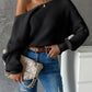 Backless Sweater Long Sleeve Long Sleeve Knitted