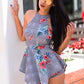 Women's Sexy Printed Jumpsuits Party Siamese Pants