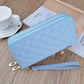Women's Purse Long Double Zipper Handbags Shoulder Bag