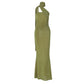 Street Style Slim-fit Long Ribbon Dress Women