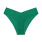 Seamless Ice Silk Underwear For Women With V-shaped Waistband. One-piece Pure Cotton Crotch Breathable Women's Briefs.
