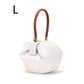 Leather handbags Europe and the United States fashion retro French niche design portable dumplings wonton handbags