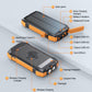 New Product Large Capacity 20000mAh 3 USB C Flashlight Ip67 Waterproof High-speed Wireless Charger Solar Power Bank