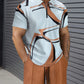 Short-sleeved Shorts Two-piece Sports And Leisure Men's Suit