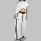 European And American Street Dance Fashion Brand Stitching Waist Pants