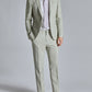 Men's Classic Solid Color Blazer And Pants Set