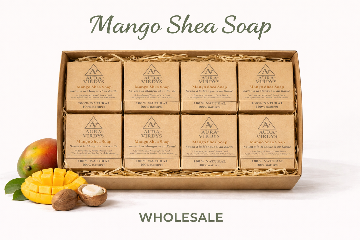 Mango, Shea & Frankincense Soap - Wholesale - Pack 20