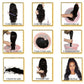 Wig New Women&#039;s Wig African Fashion Explosive Small Curly Short Curly Hair Inter-color Wig Headset