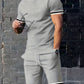 Men's Short-sleeved T-shirt Casual Shorts Two-piece Set
