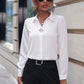 Fashionable Elegant Business Style Long Sleeve Shirt With Pearl Button