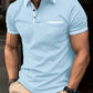 Summer Polo Shirt Button Pocket Men's Sports Polo Shirt