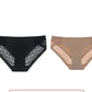 One Piece Ice Silk And Lace Sexy Low-waist Underwear Women