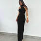 Street Style Slim-fit Long Ribbon Dress Women