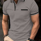 Summer Polo Shirt Button Pocket Men's Sports Polo Shirt