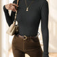 Women's Stand Collar Long Sleeve Sweater Pullover,Long Sleeve Tops