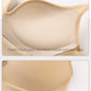 Back Button Up Bra With Wide White Straps