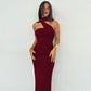 Street Style Slim-fit Long Ribbon Dress Women
