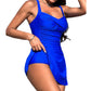Summer Split Swimsuit Female Skirt Style Plus Size Swimsuit
