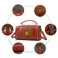 Large Capacity Leather Handbags Retro Rivets