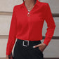 Fashionable Elegant Business Style Long Sleeve Shirt With Pearl Button